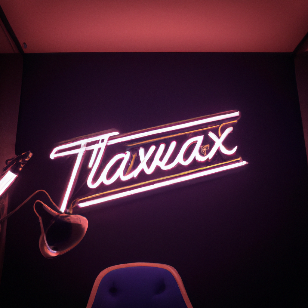 Primera sala de TerlaVok en Buenos Aires con tratamiento acústico y logo en neón